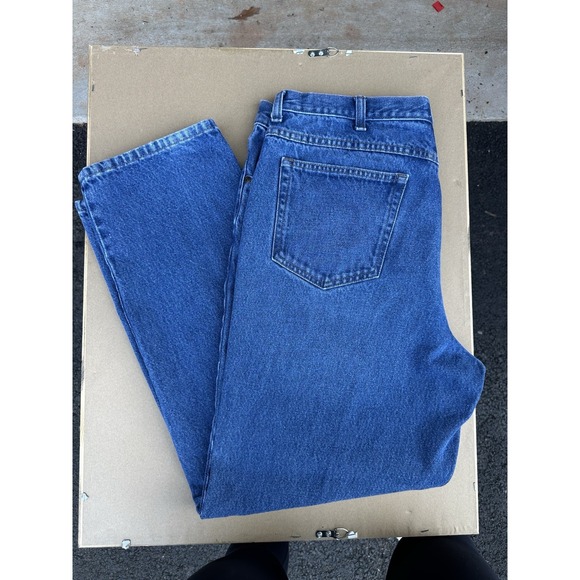 Men's LL Bean Denim Jeans 100% Cotton 40x32‎ Medium Wash - Picture 3 of 8